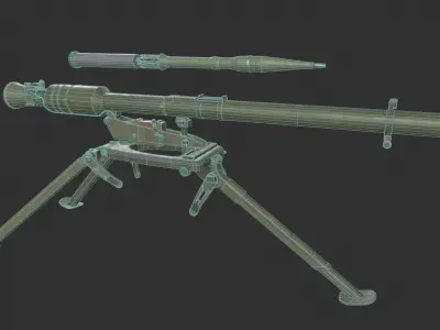 SPG-9 Spear - Kopyo Low-poly 3D model