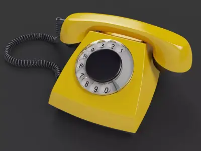 Retro Telephone TAH 70-5 3D model Low-poly 3D model
