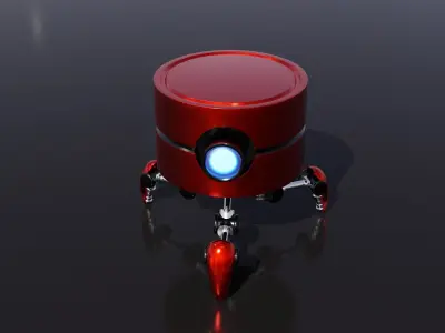 Stylized Mini Robot 3D model