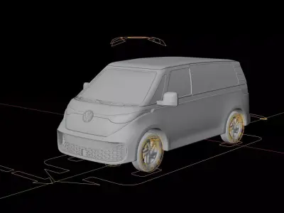 Volkswagen ID Buzz Cargo Van 2022 3D model