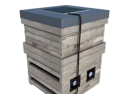 BEES BOX Low-poly 3D model