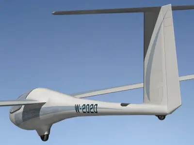 Glider Flying 3D model