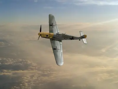Messerschmitt Bf 109 3D model 10