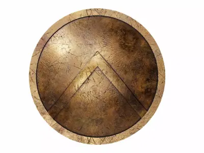 Spartan shield 3D model
