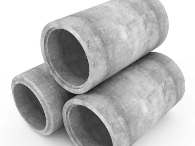 Concrete Pipe 3D model purchase
