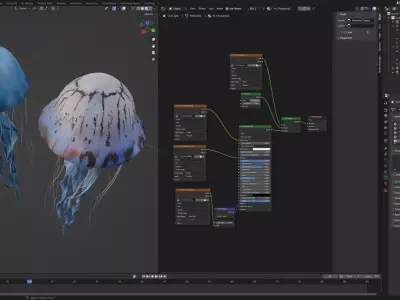 Jellyfish Chrysaora Free 3D model