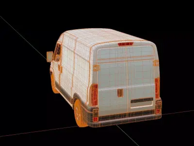 Vauxhall Movano Panel Van 3D model