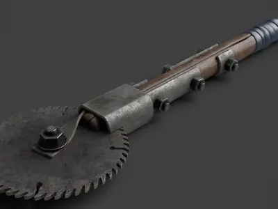 Modifiable Strike Weapon 22 Low-poly 3D model