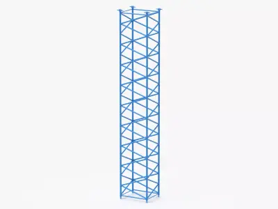 Crane F Intermediate Section 12m Blue1 3D model