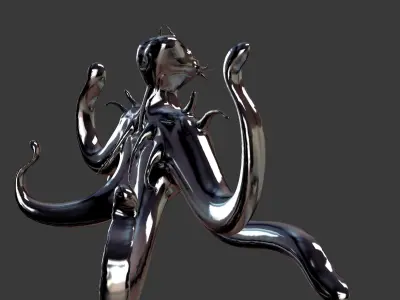 octopus 3D model buy