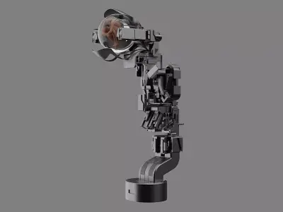 Metal and Glass Cocoon 3D model