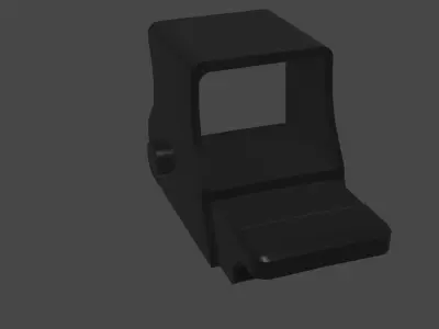 Optical sight for weapons Low-poly 3D model
