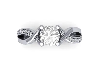 Wedding Ring  3D print model 180