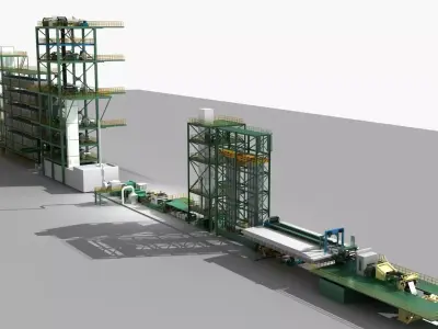 Galvanizing Production Line 3D model