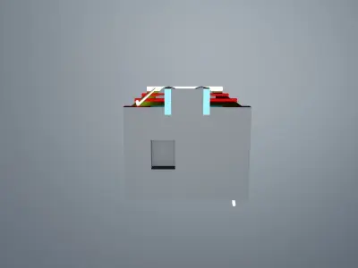 Building with smoke Free 3D model