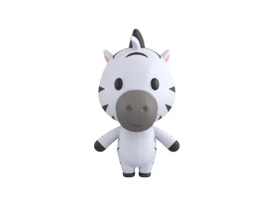 Character032 Zebra 3D model