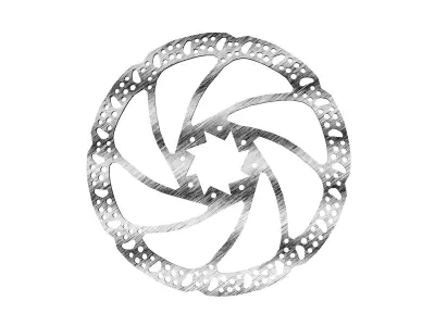 Realistic Bicycle Disc Brake Rotor 3D model