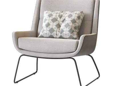 Naughtone Hush Low  Sled 3D model