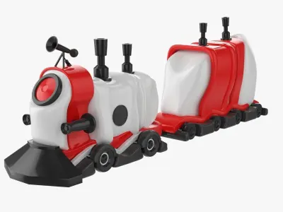 Toy train Free 3D model get