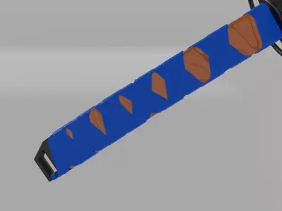 Katana Sword Free 3D model shop