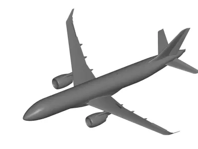 Airbus A220 3D model purchase