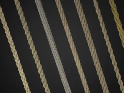 ropes and wire 3D model