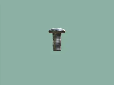 Steel Stained M5 Bolt Allen Pan Head 3D Model 3D model