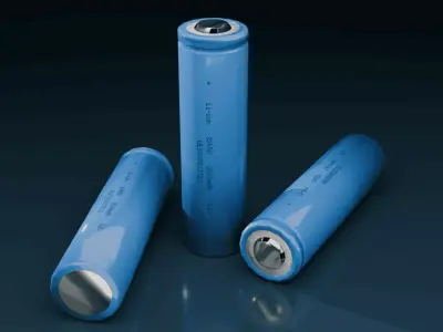 18650 Li-Ion Battery Low Poly PBR Low-poly 3D model