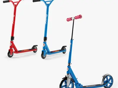 Razor Scooters Set 3D model