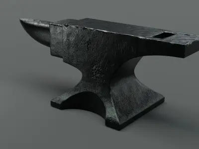 Low Poly Anvil Low-poly 3D model