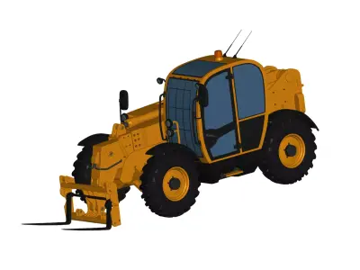 Telehandler 3D model by truck-3d