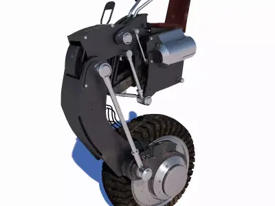 Steampunk motorcycle Free 3D model
