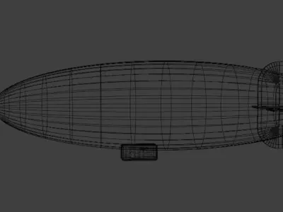 Blimp Airship 3D model 3D model