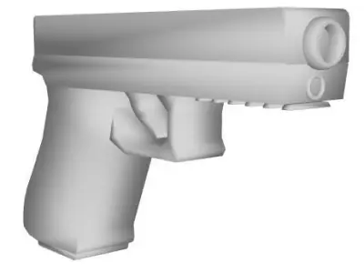 Glock 17 Low-poly 3D model shop