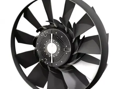 Engine cooling fan 2 3D model
