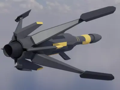 Future missile 01 3D model