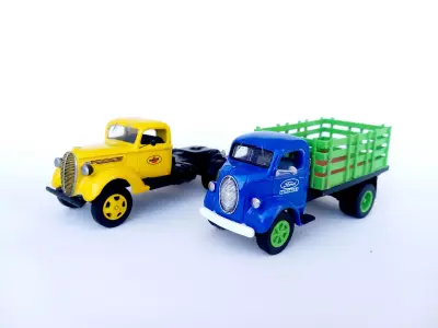 1938 Ford oval grille COE truck cab 3D print model