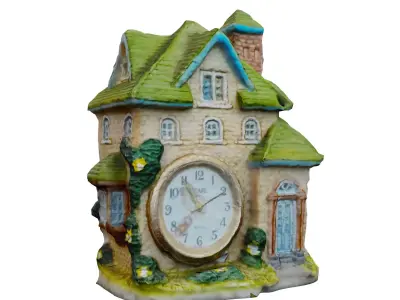Scanned Clock House Decoration Free 3D model
