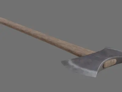 Axe 1A Low-poly 3D model