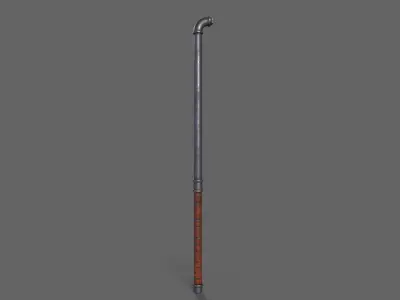 PBR Pipe Weapon V1e Low-poly 3D model