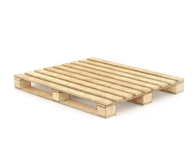 European Wooden Pallet  3D model