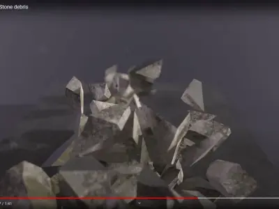 Ground Crack Escape 01 3D model