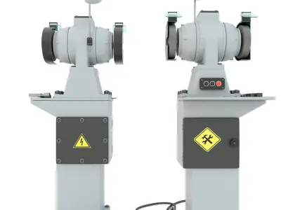 Industrial machine tool - Grinder machine rack-mounted 3D model