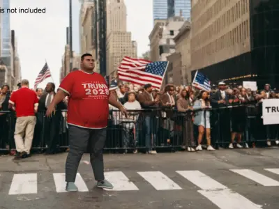 Patriotic TShirt Trump 2028 for the Fat Man 3D model