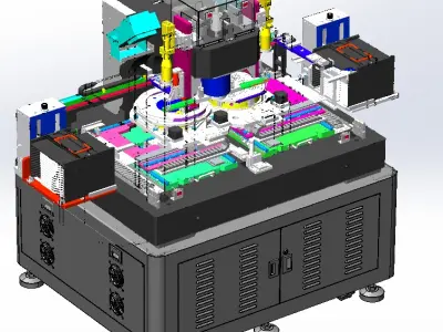 Die- to Wafer Sorter machine 3D model