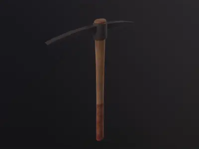 Pickaxe 3D Model Low-poly 3D model