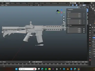 M4A1 Rifle 3D model get
