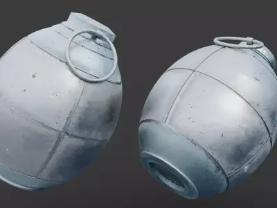 Jodo Kast Grenade Low-poly 3D model