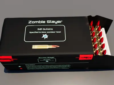 Ammo pack Low-poly 3D model