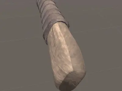 Viking battle-axe Free low-poly 3D model